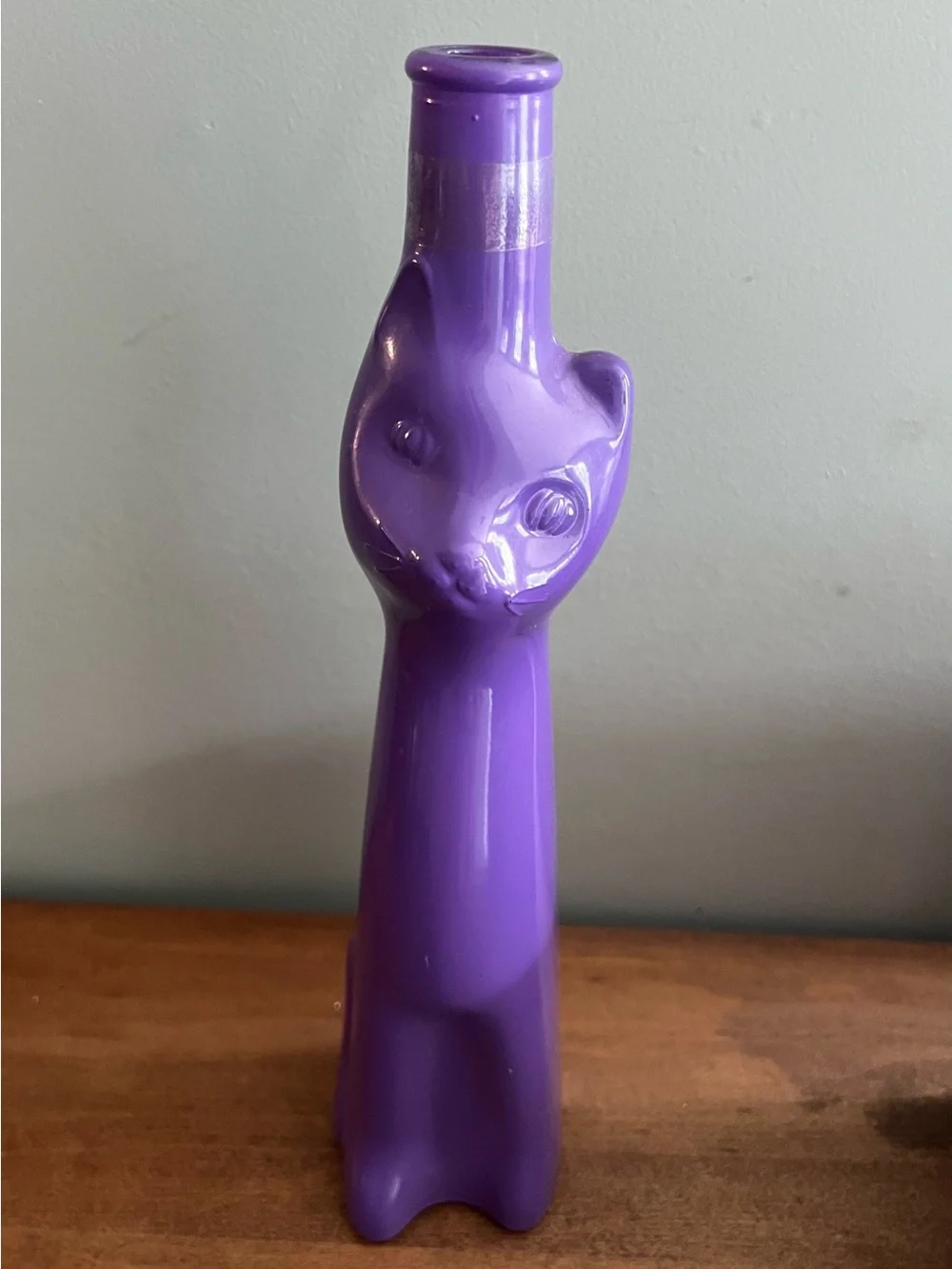 Moselland Happy Cat Vase Bottle in rare Purple / Reisling Collectible